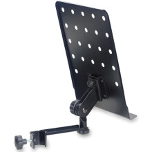 Stagg MUS-ARM 1 Kleine Muziekstand met Bevestigbare Houder, Zwart
