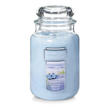 Yankee Candle Beach Walk Parfum Clasic 22oz Mare Borcan Single Wick Lumnare peste 110 ore de timp de ardere multicolore