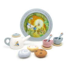 KINDEREN VOORKEUR Beatrix Potter Peter Rabbit Houten theeservies voor fantasiespel 11-delig