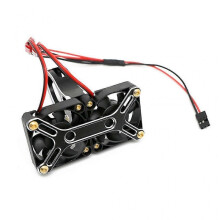 (Black) Model Car Metal Motor Heat Sink Upgrade Supplies Brushless Motor