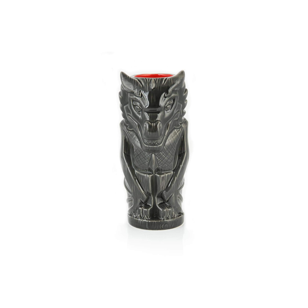 Photos - Mug / Cup geeki Tikis game Of Thrones Drogon the Dragon Mug Official game Of Thrones Tiki Style ceramic cup Holds 20 Ounces 00340
