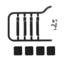 1set Plastic Car Door Hinges & Handles for 1:10 Rc Crawler Trx-4 Trx4