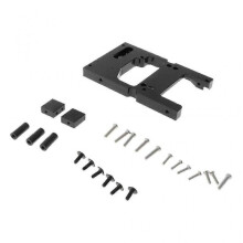 (Black) Aluminum Alloy Servo Fixed Mount Bracket For Wpl C24 C14 B16 B36 1/16 Rc Car Mn D90 99s Upgrade Metal Spare Parts