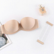1PCS Bra Push Up Clear Back Straps Bras Wedding Party Invisible Bra Strapless Padded