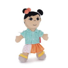 Miniland Washable Diversity Fastening Doll: Asian Girl. Develop Manual Skills and Personal Autonomy. Great for SEL. Children Will Learn How to Dress a