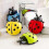 4pcs Ladybug Toothbrush Holder Bathroom Soft Cup Holder (random Color) 4