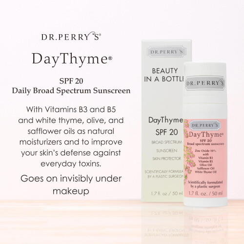 Dr. Perry DayThyme SPF 20 Αντηλιακή Κρέμα με Ψευδάργυρο και Βιταμίνες B3, B5 1