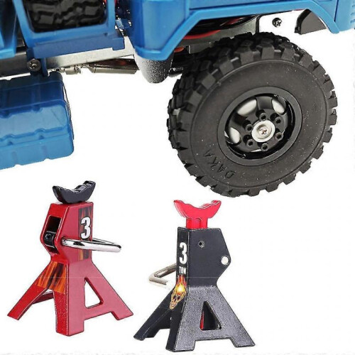 2pcs/set Metal Jack Stands 3 Tons Reping Tool for 1/10 Rc Crawler Climbing Car 1