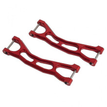 (Red) 2pcs Model Car Front/rear Suspension Arm Kits Heavy Duty Interior Rc Accessory