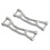 (Silver) 2pcs Model Car Front/rear Suspension Arm Kits Heavy Duty Interior Rc Accessory 1
