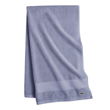 Lacoste Heritage 100% Supima Katoenen Badlaken, Licht Denim, 35" x 70" - Zeer Absorberend & Sneldrogend, Premium Super Zacht