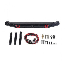 Metal Rear Bumper with Led Light for 1:10 Rc Crawler Car Trx-4 Axial Scx10 90046
