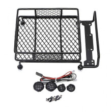 Kst-133 Roof Luggage Rack with Led Light for 1/10 Rc for Cars Crawler Rock Rally