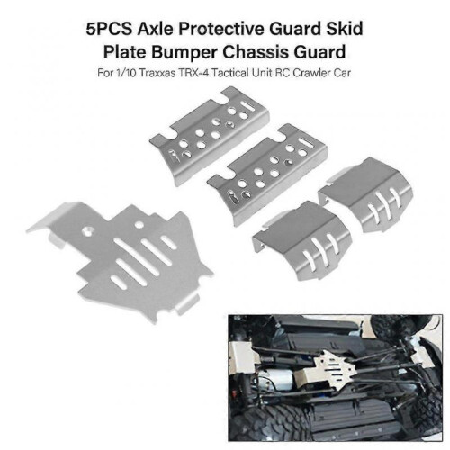 Rc Stainless Steel Chassis Protector Toy Collection for 1/10 Model Car 2