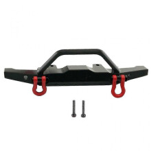(Black) Metal Front Bumper Upgrade Parts With Hook For C14 Semi-card-black