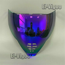(Purple) Icon Airflite Visor Shield - Fliteshield Mirrored Airflite Faceshield - Replacement Face Shield For Icon Airflite Helmets