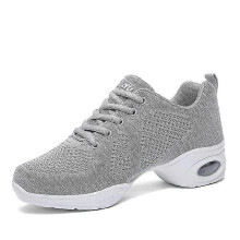 (39, Gray) Womens Shoes Breathable Slip-on Dancing Shoes Non-slip Running Shoes 2g1902