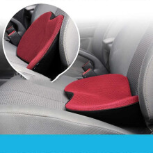 (red) Car Cushion Mini Small Cushion Increases High Ass Cushion Four Seasons With Driving Cushion Car Pad Small