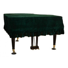 (150 to 160CM, green) Velvet Grand Piano Cover Piano Cover-antistatic Non-stick Ash