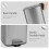 30L Square Stainless Steel Kitchen Bin, Pedal Bin with Soft-Close Lid Dustbin 2
