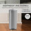 30L Square Stainless Steel Kitchen Bin, Pedal Bin with Soft-Close Lid Dustbin 8