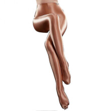 (Champagne) Women Shiny Glossy Spandex Stockings Opaque Pantyhose Sports Fitness Tights