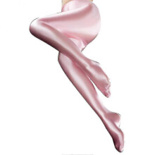 (Pink) Women Shiny Glossy Spandex Stockings Opaque Pantyhose Sports Fitness Tights