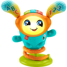 Fisher-Price Baby & Toddler Learning Toy DJ Bouncin Beats with Music Lights & Bouncing Action for Ages 9+ Months