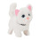 (White) Plush Electronic Cats Move Meow Walking Lifelike Interactive Pet Stuffed Kitten H 1