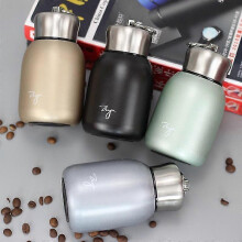 (300ML, Pink(300ml)) Mini Coffee Thermos Portable Travel Water Bottle Insulated Thermal Bottle