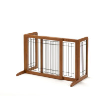 Richell 94135 Cancelletto per animali domestici indipendente con finitura opaca autunnale, piccolo