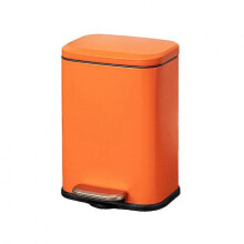 (orange) Stainless Steel Cleverly Designed Trash Can For Kitchen And Bathroom
