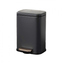 (gray) Stainless Steel Cleverly Designed Trash Can For Kitchen And Bathroom