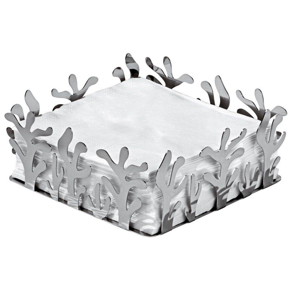 Alessi Esi18 Mediterraneo Paper Napkin Holder Silver