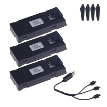 (Yellow) 3.7v 3600mah Battery And Charger Compatible E88 E88pro E88max E525 E99 E99pro P1 P5pro K3 S1 P8 Mini Uav Drone Battery Rc Parts