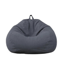 (Medium 80x90cm, Dark grey) Brand New Extra Large Bean Bag Chairs Couch Sofa Cover Indoor Lazy Lounger For Adults Kids Hotsale!