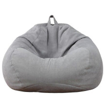 (Oversize 100x120cm, French grey) Brand New Extra Large Bean Bag Chairs Couch Sofa Cover Indoor Lazy Lounger For Adults Kids Hotsale!