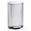 30L-Stainless Steel Rectangular Pedal Bin With Soft Close Lid Silver Waste Bin 1