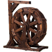 Garden Decoration Water Feature,wheel Fountain Patio Garden Water Feature Wheels, Yard Outdoor Decorative for Bird Bath, Fish Tank, Pond Or Garden De