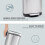30L-Stainless Steel Rectangular Pedal Bin With Soft Close Lid Silver Waste Bin 5