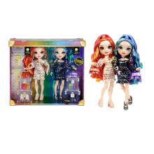 Rainbow High Special Edition Twin (2er-Pack) Laurel & Holly De'Vious Modepuppen. Mehrfarbige Designer-Metallic-Outfits. Geschenk f   r Kinder und S