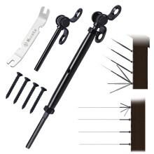 Muzata 40 Paar schwarzes Kabelgel   nder-Set, 1/8 Zoll Gesenk-Knebelspannschloss, schwarze Kabelgel   nder-Hardware, Edelstahl T316 f   r Holzpfosten,