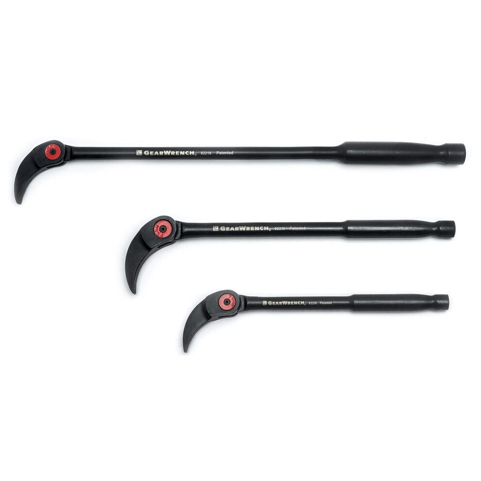 GEARWRENCH 3 Pc Indexing Pry Bar Set 8 10 16 82301D