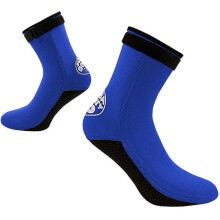 (S, blue) 3mm Neoprene Socks Adult Warm Snorkeling Socks Womens Mens Swimming Diving Surfing Boots