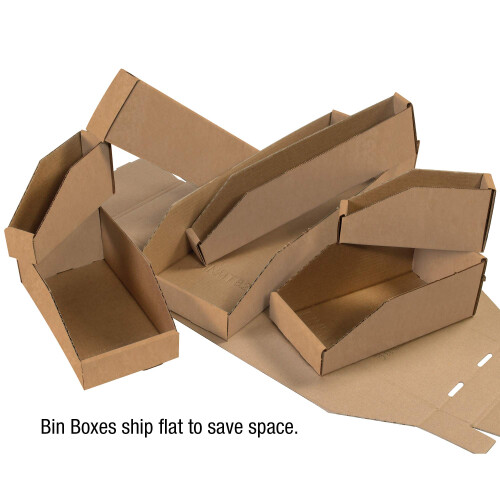 3M Top Pack Supply Ανοιχτά Κουτιά Bin, 4" x 12" x 4 1/2", Kraft (Συσκευασία 50 τεμ.) 2