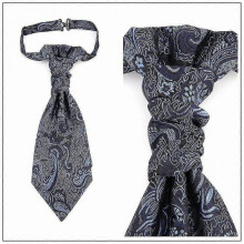 (Navy) Man Ascot Tie Wedding | Men Formal Ascot Tie | Satin Wedding Cravat | Satin Suit Vest Tie - Ties