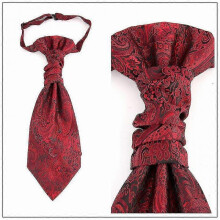 (Wine red) Man Ascot Tie Wedding | Men Formal Ascot Tie | Satin Wedding Cravat | Satin Suit Vest Tie - Ties