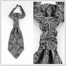 (Grey) Man Ascot Tie Wedding | Men Formal Ascot Tie | Satin Wedding Cravat | Satin Suit Vest Tie - Ties