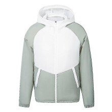 (XL, White green) Air Conditioning Clothes Summer Cooling Fan Jacket For Men Women Outdoor