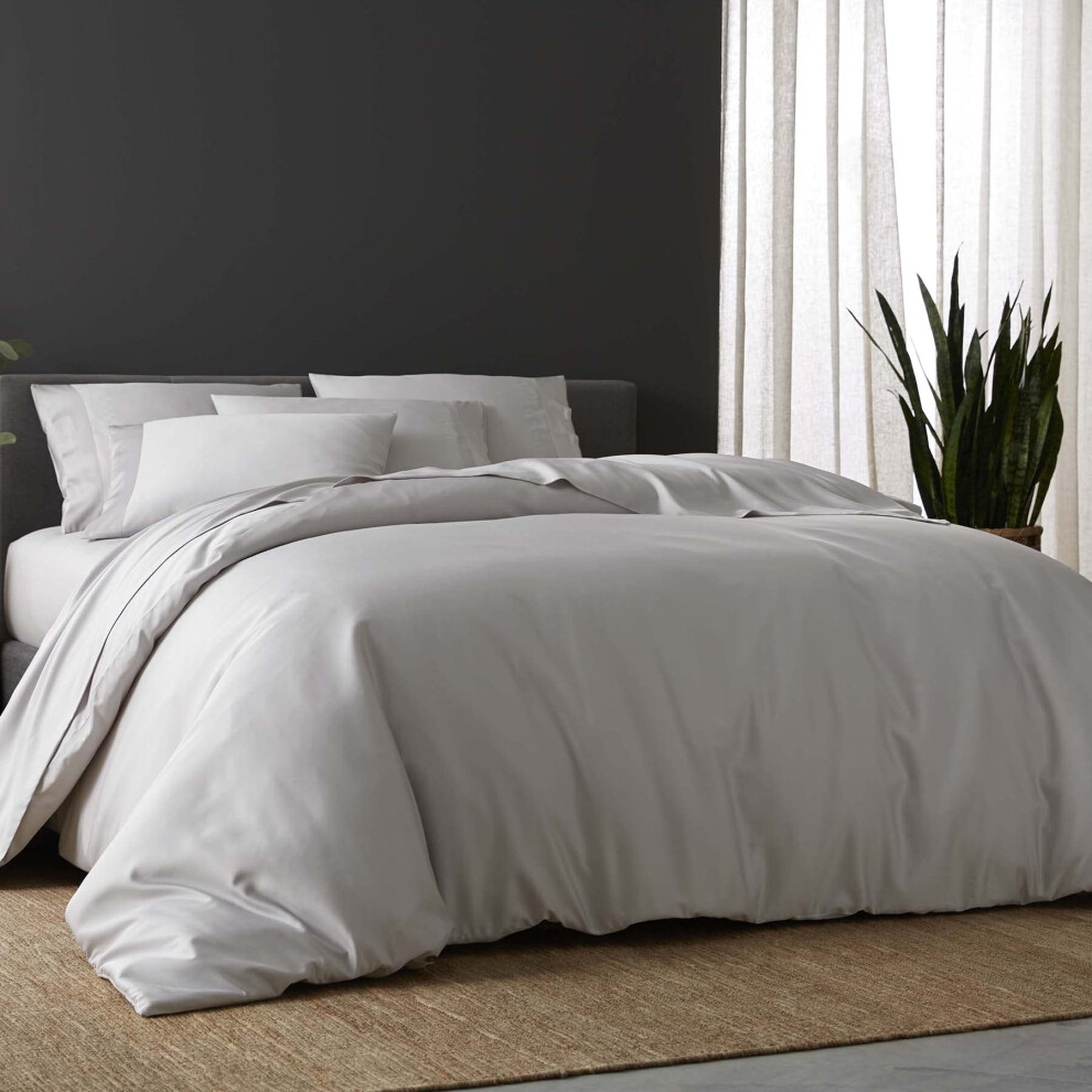 Parure de lit DOZ 100 % viscose issue de bambou cultiv    biologiquement, douce et rafra   chissante, 1 housse de couette et 2 taies d'oreiller 228 x